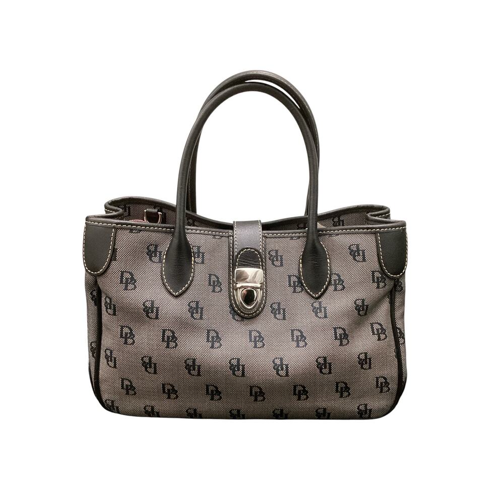 Vintage Dooney &BourkePurse Women’s One Size Canvas Handbag No Strap Black &Blue